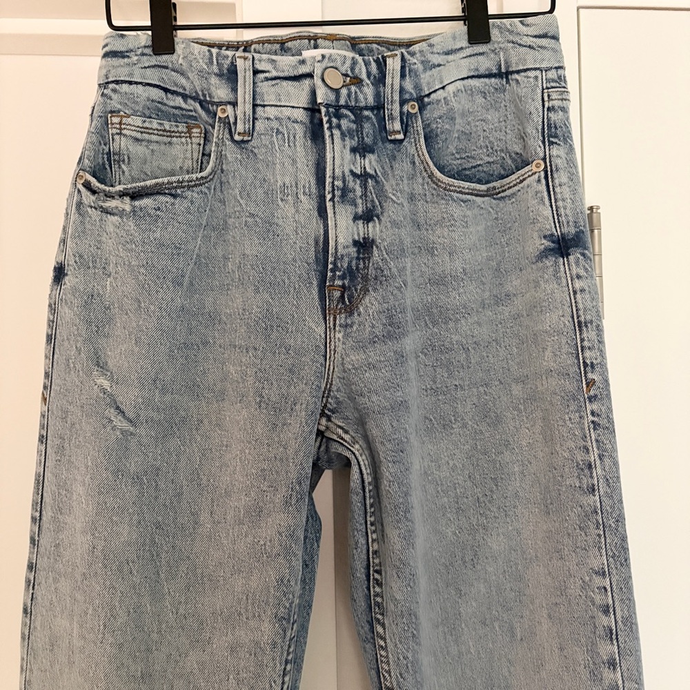 Good American Good Icon Straight Jeans (Indigo 712) - Picture 6 of 8